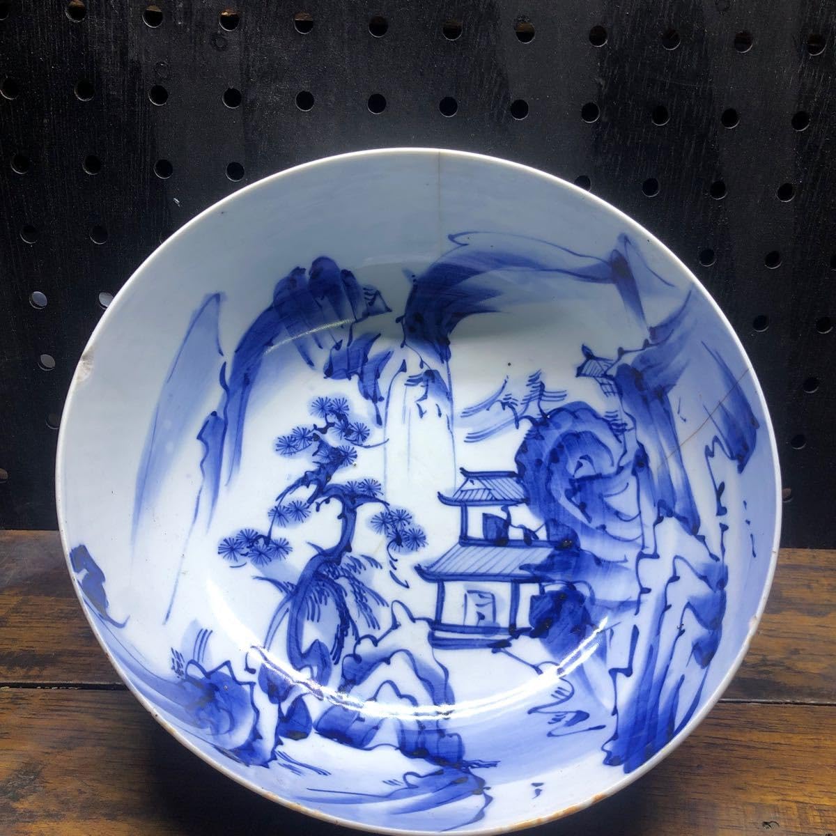 初期伊万里皿　初期伊万里　古伊万里皿　古伊万里　染付皿　江戸初期 初期伊万里染付布袋文輪花小皿（左） | 商品詳細 東洋古陶磁の